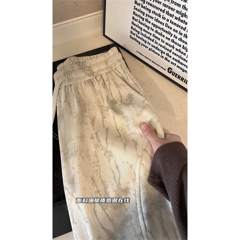 2026春季微喇扎染休闲裤美式复古运动卫裤男C62181-TP2549,男装休闲裤,电商A102