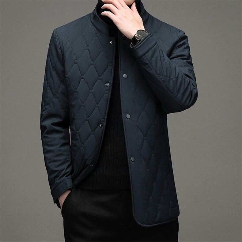 冬季外套男2022棉服男立领棉衣商务休闲中年加厚棉袄保暖外套,男装棉衣,电商B212（原钱塘6029）