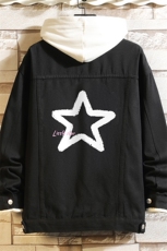 牛仔夹克男大码牛仔外套男茄克NJ77286-P60，男装工装外套，电商A040A