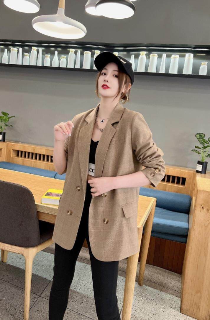 现货春季新款西装外套帽子可脱卸，女装西装，韩衫衣社