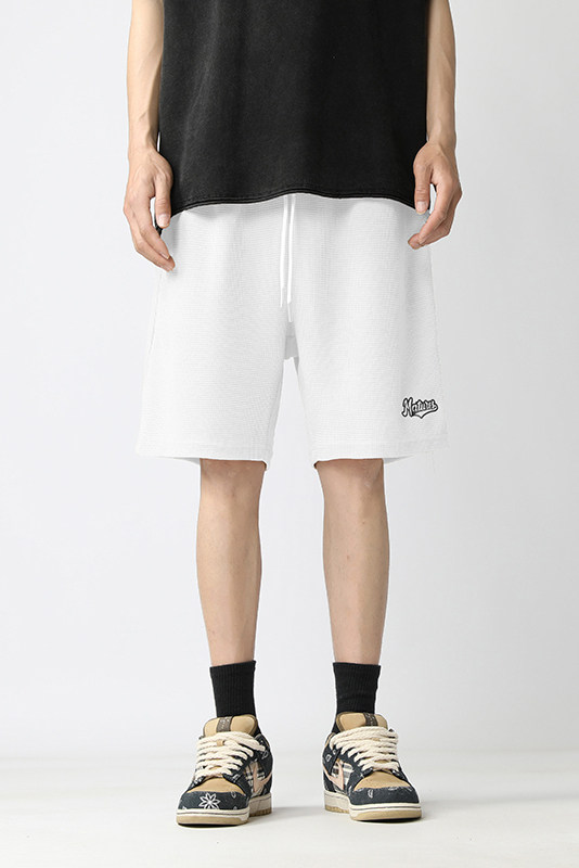 白底新款夏季时尚百搭美式复古潮流垂感宽松短裤KZF500P45控68,男装牛仔裤,电商A247-1