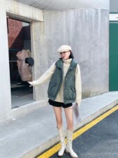 韩版宽松冬季马甲，哦，女装马甲，春信拙源