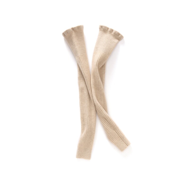 2025年秋季新款百搭女士保暖抽条长款护腿，袜子，顺禾羊绒
