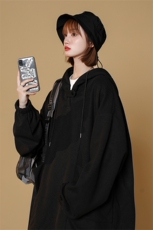 WY6098/P60秋装新款中性风套头华夫格卫衣男女宽松大码外套上衣，男装卫衣，电商A141