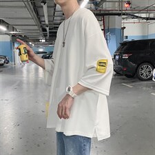 wassuphappy短袖t恤套装男夏季潮流宽松运动休闲穿搭帅气两件套，男装T恤，星座909