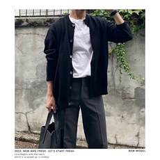 针织开衫男生春秋季韩系圆领外套慵懒风痞帅毛线衣上衣MZ37，男装针织衫/毛衣，星座1116A（原606A-3）