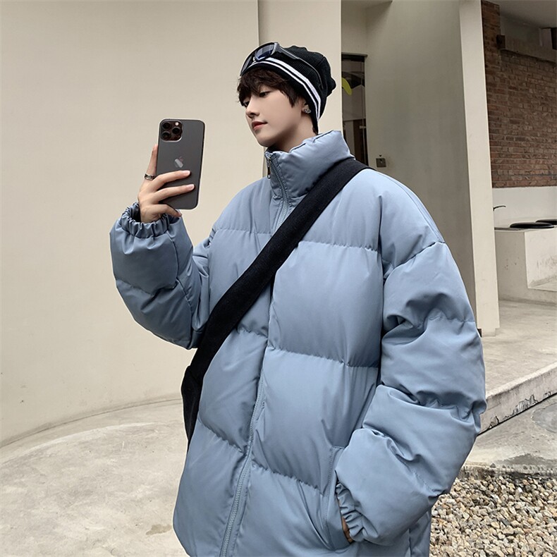 XZ213-MY20-P70控88港风大码冬季男款加厚保暖立领棉服面包服ins,男装棉衣,星座213