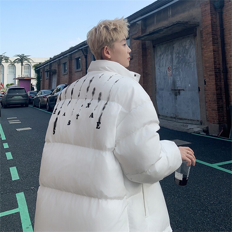 美式潮牌立领皮棉服男短款棉衣外套宽松面包服zx20批60,男装棉衣,星座307A