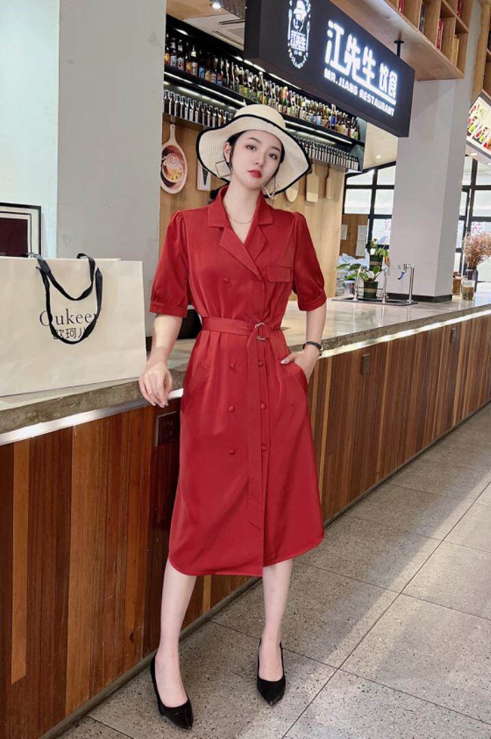 缎高端连衣裙，女装连衣裙，米娜·丹怡