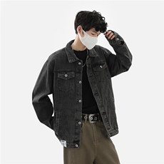 xz905-2-JK123#P70-（控108）春季美式高街休闲牛仔外套，男装工装外套，星座905-2