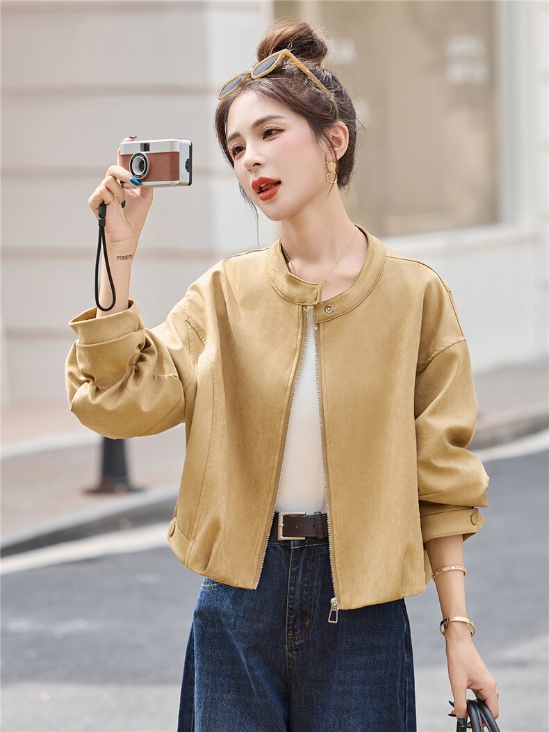 休闲短外套女小个子秋季2025新款高级感时尚减龄百搭上衣,女装短外套,浙宝029