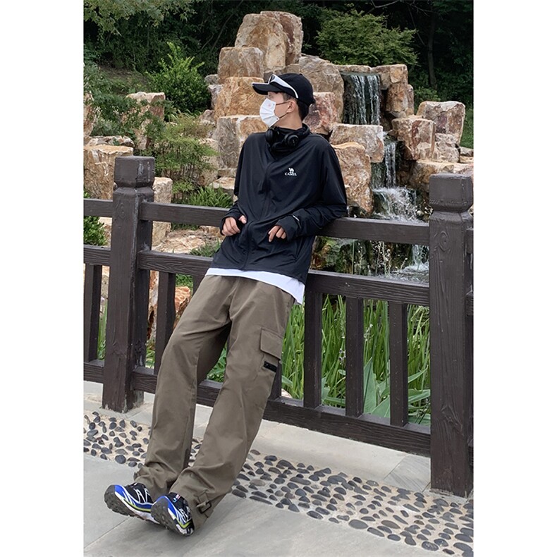 B221美式ins街头hiphop宽松休闲多口袋工装裤子LK23120-P65控88，男装休闲裤，电商B221