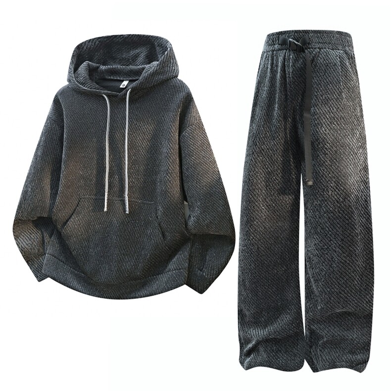 主推半拉链连帽卫衣长裤两件套满天星套装TZ898-P85M-5XL,男装休闲套装,星座210-1