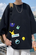 Q11079-P30春夏季七分袖t恤男大码五分袖男短袖中袖，男装T恤，电商A040