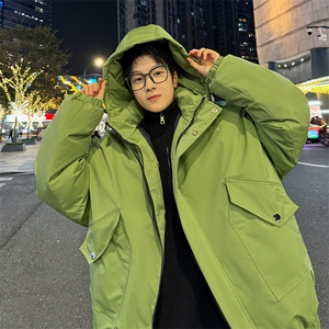 棉服男冬季新款港风宽松连帽棉衣MF9006-P90图片