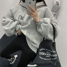 5632-P45韩版ins超火oversize宽松连帽卫衣外套薄款/加绒，女装短外套，星座617A-2