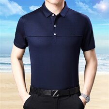2023夏季新款中青年男士内搭体恤衫短袖宽松休闲运动大的POLO衫，男装T恤，电商B212（原钱塘6029）