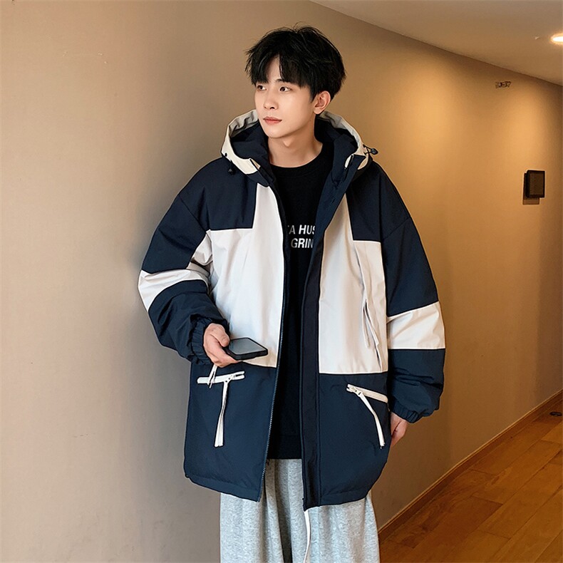 港风棉衣男宽松防风防水加厚冲锋衣棉衣外套MY8818-P98,男装棉衣,星座1204-3