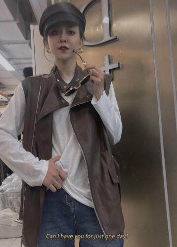 机车款腰带马甲，女装马夹，DD+(4F)