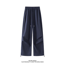 美式褶皱运动裤5X1033-TP3558速干宽松阔腿工装休闲直筒裤男，男装休闲裤，电商A102