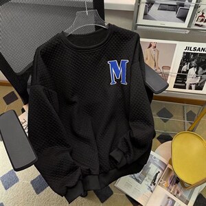 男春季新款华夫格卫衣套头卫衣WY011P30图片
