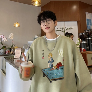 ！圆领卫衣男装港风长袖t恤男外套男 WY522-特P23图片