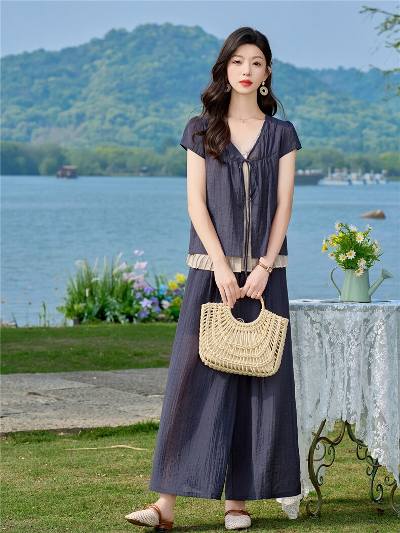 【现货！！！】文艺天丝棉麻两件套女夏季,女装套装/套裙,素月
