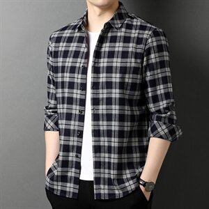 J574钱塘2021-1秋季新款男士高端轻奢长袖衬衣大货主推P62图片