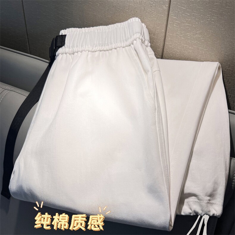 卫裤男春秋束脚宽松抽绳男士运动裤秋季潮流百搭休闲-K660特批38,男装休闲裤,星座718-1