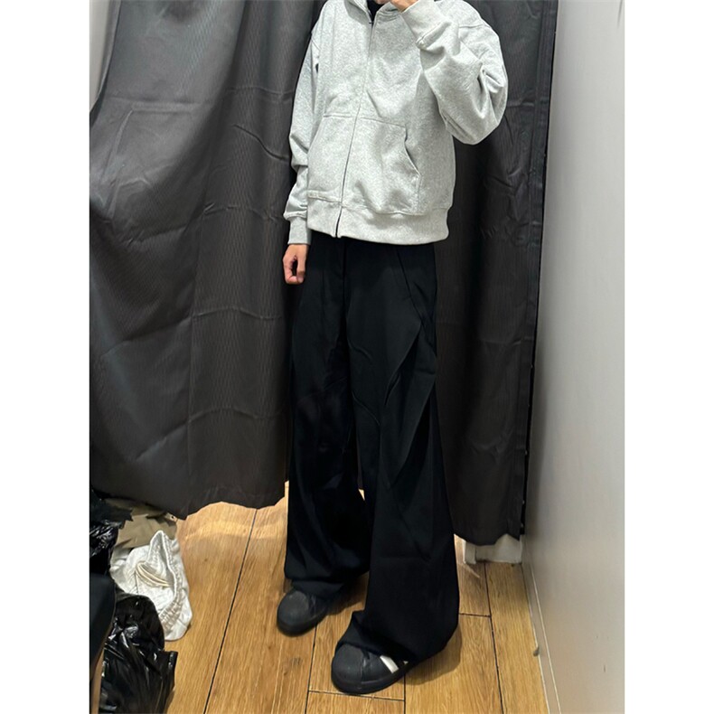 港风cleanfit解构休闲裤西裤微喇长裤A014-DY25017-P60控88,男装休闲裤,电商A014