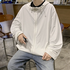 FY22-P55控78夏季纯色优衣库港风情侣防晒服外套薄款防晒衣，男装防晒衣，电商A036A