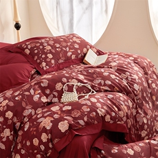 新款100S棉数码印花四件套-黎思黎思，床品套件，一起卖家纺