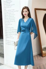 气质连衣裙，女装连衣裙，蓝芝衣秀