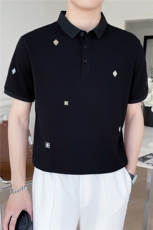 全新刺绣款男装Polo衫翻领短袖体恤6290-P55，男装Polo衫，星座1012-1