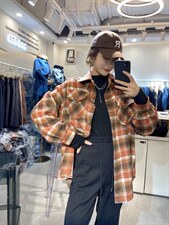 磨毛格子衬衣，其它，莎奈儿