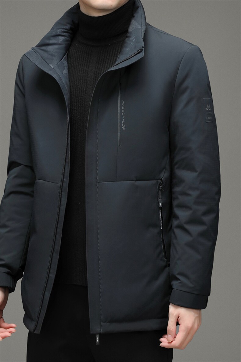 BZ21505钱塘2020-3冬季羽绒服白鸭绒防寒保暖外套加厚P235,男装羽绒服,钱塘207-3