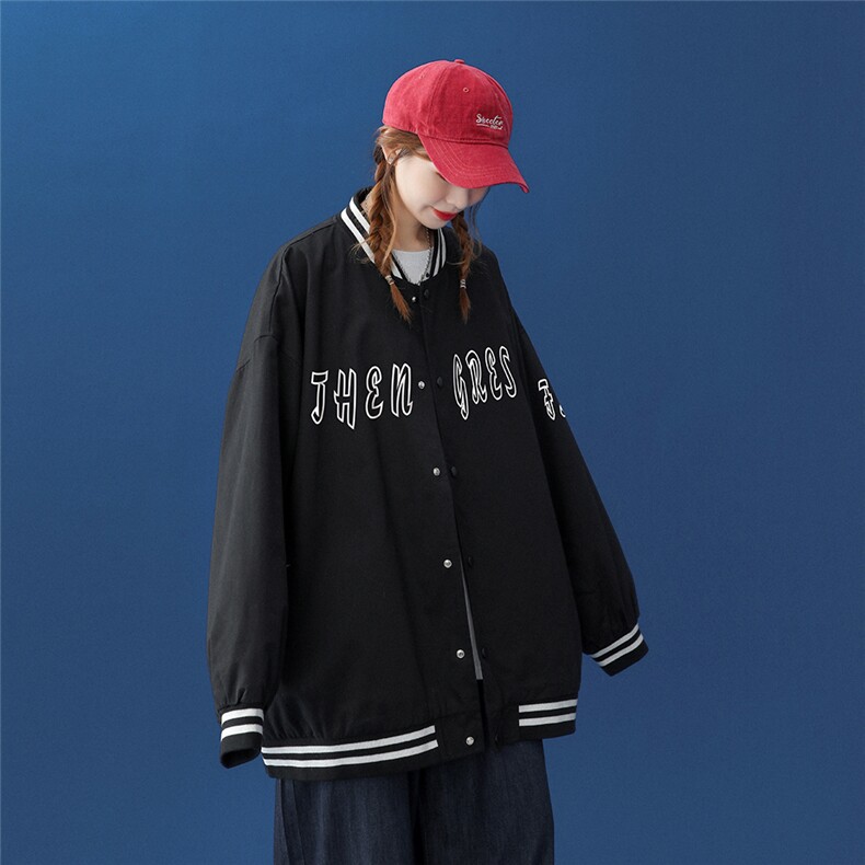 ！秋季潮流宽松休闲百搭夹克情侣棒球服外套--G212P65控88,男装夹克,A247A