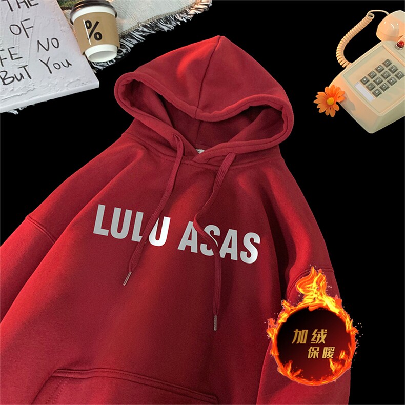 500克重磅秋冬美式加绒加厚卫衣外套DL1530常规特P35加绒特40图片