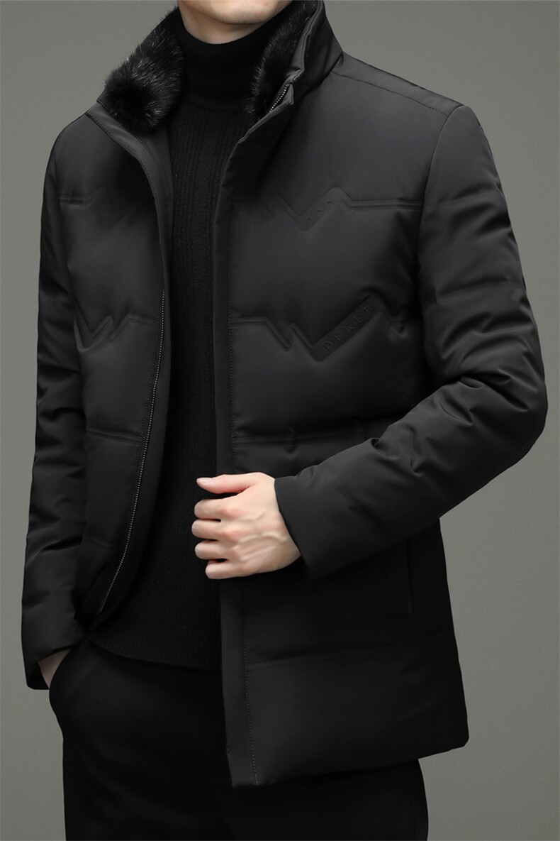BW715钱塘2020-2中年男士冬季厚款商务休闲简约百搭羽绒服P350,男装羽绒服,钱塘207-2
