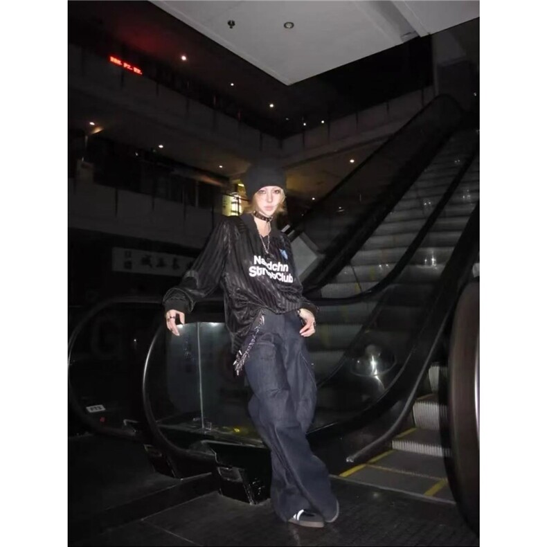 美式复古条纹冰感长袖T恤男女潮牌欧美街头cleanfit速干防晒外套,男装防晒衣,星座506A
