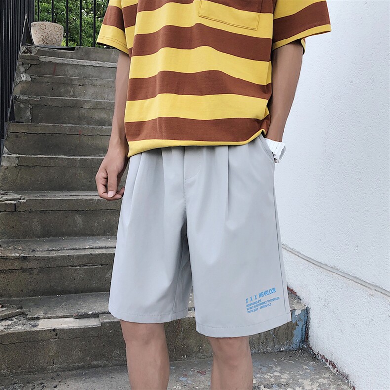 运动风2023夏季超薄短裤休闲五分运动冰丝裤DK518-特批16,男装休闲裤,星座718-1