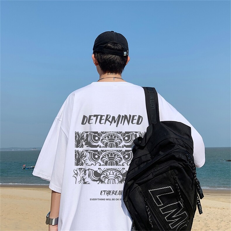 电商DSA028-DTV1213 特P19 棉  230克纯棉短袖港风印花男图片
