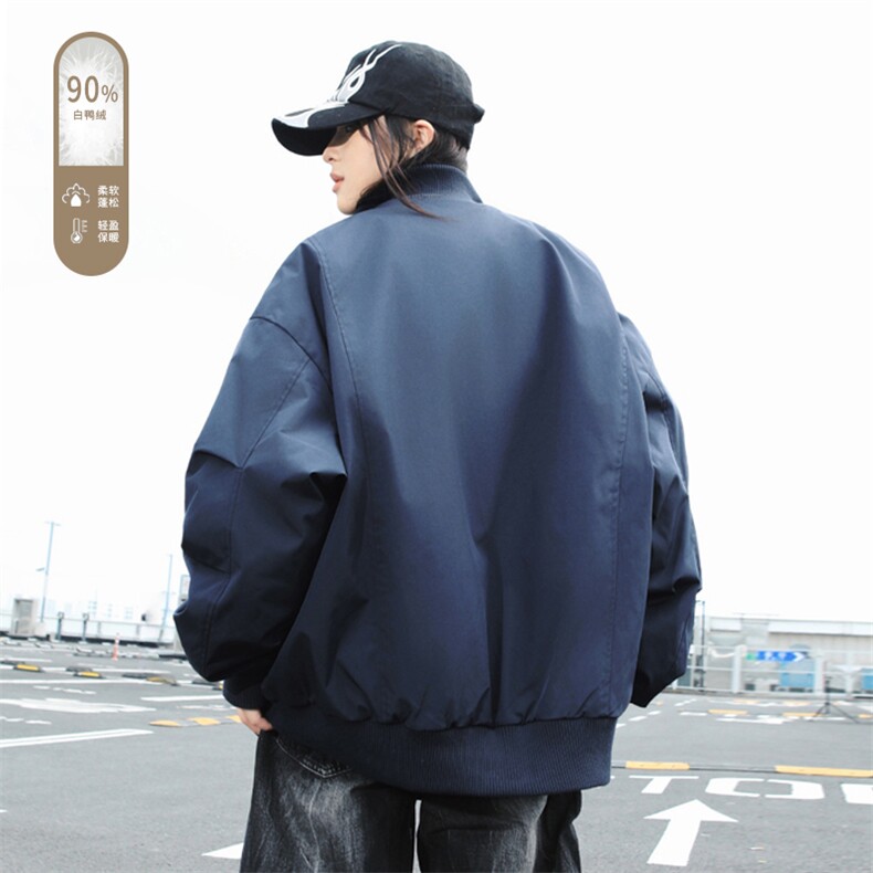 广检90%白鸭绒冬季外景羽绒服充绒量75gM-5XHY25593-特P109,男装羽绒服,电商A022