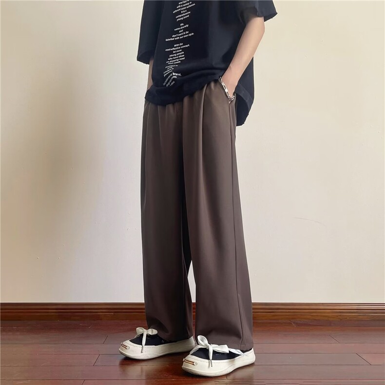 西裤男韩版潮流帅垂感20232春夏新款ins宽松百搭阔腿裤K3525-P36,男装西裤,星座412