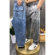 潮流韩版男士牛仔裤时尚弹力修身小脚裤精神小伙夏季薄款九分束脚，男装牛仔裤，星座506A