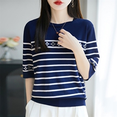 藏蓝条纹