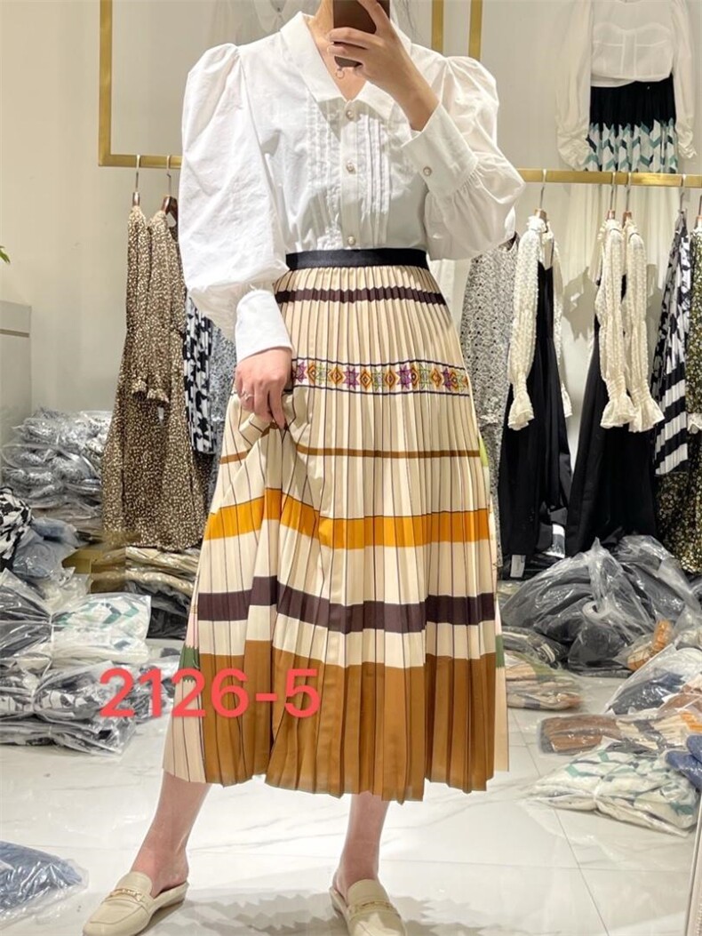 【现货】夏季，定位花描黑工艺半裙，女装半身裙，1.2.3.4