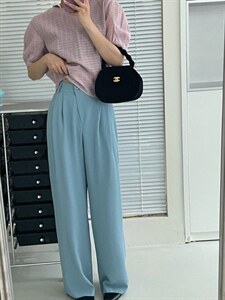 夏季新款拖地裤图片