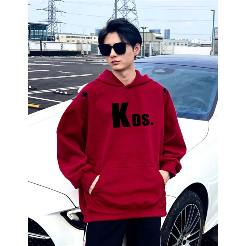 面底同色华棉小标刺绣立体印花卫衣WY007特P48M-3XL,男装卫衣,电商B325
