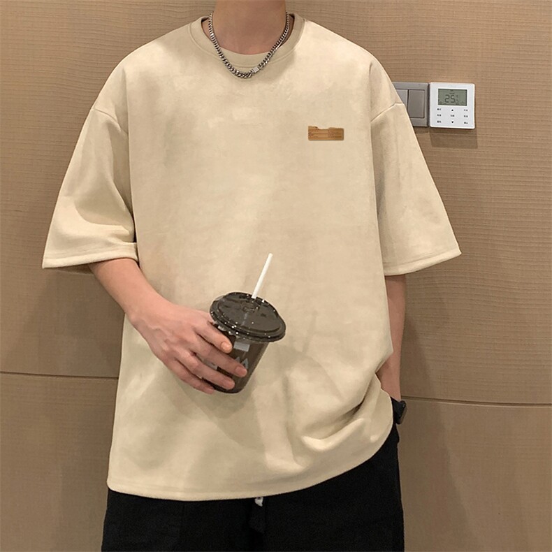 麂皮绒短袖t恤男大码半袖男JD82293-P25,男装T恤,电商A040